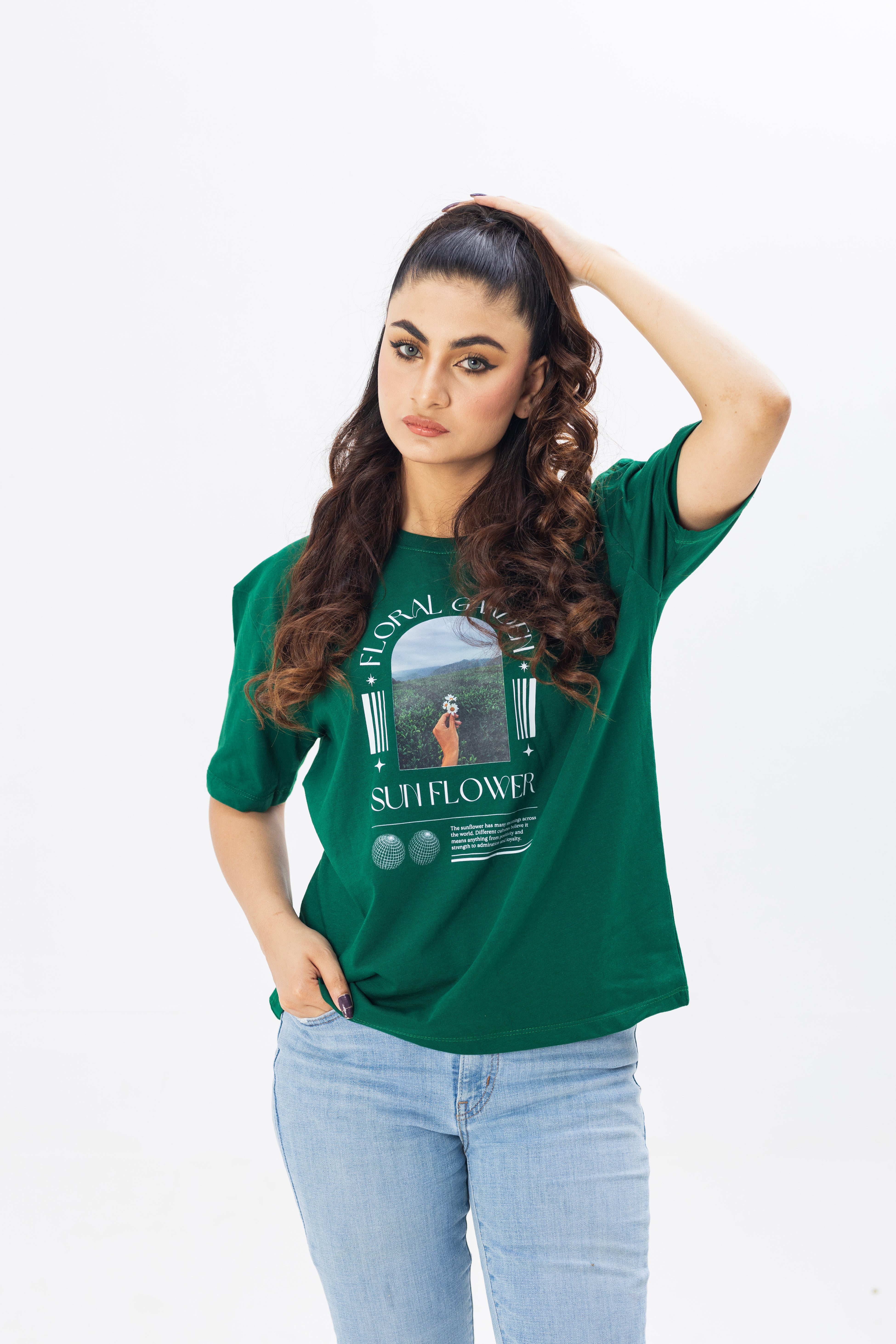 Green Floral Garden T-Shirt