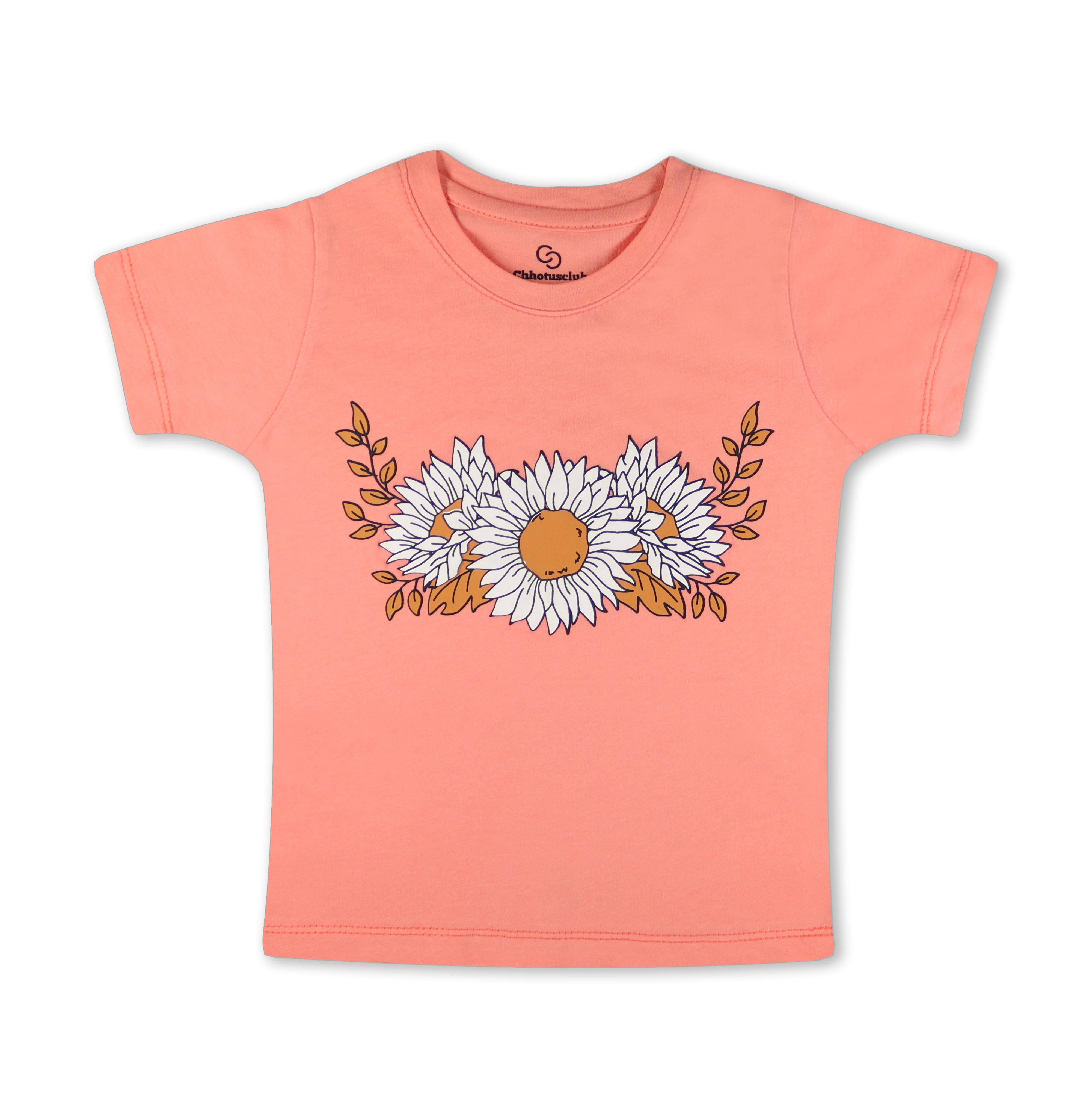 Sunflower Tshirt - Peach Color