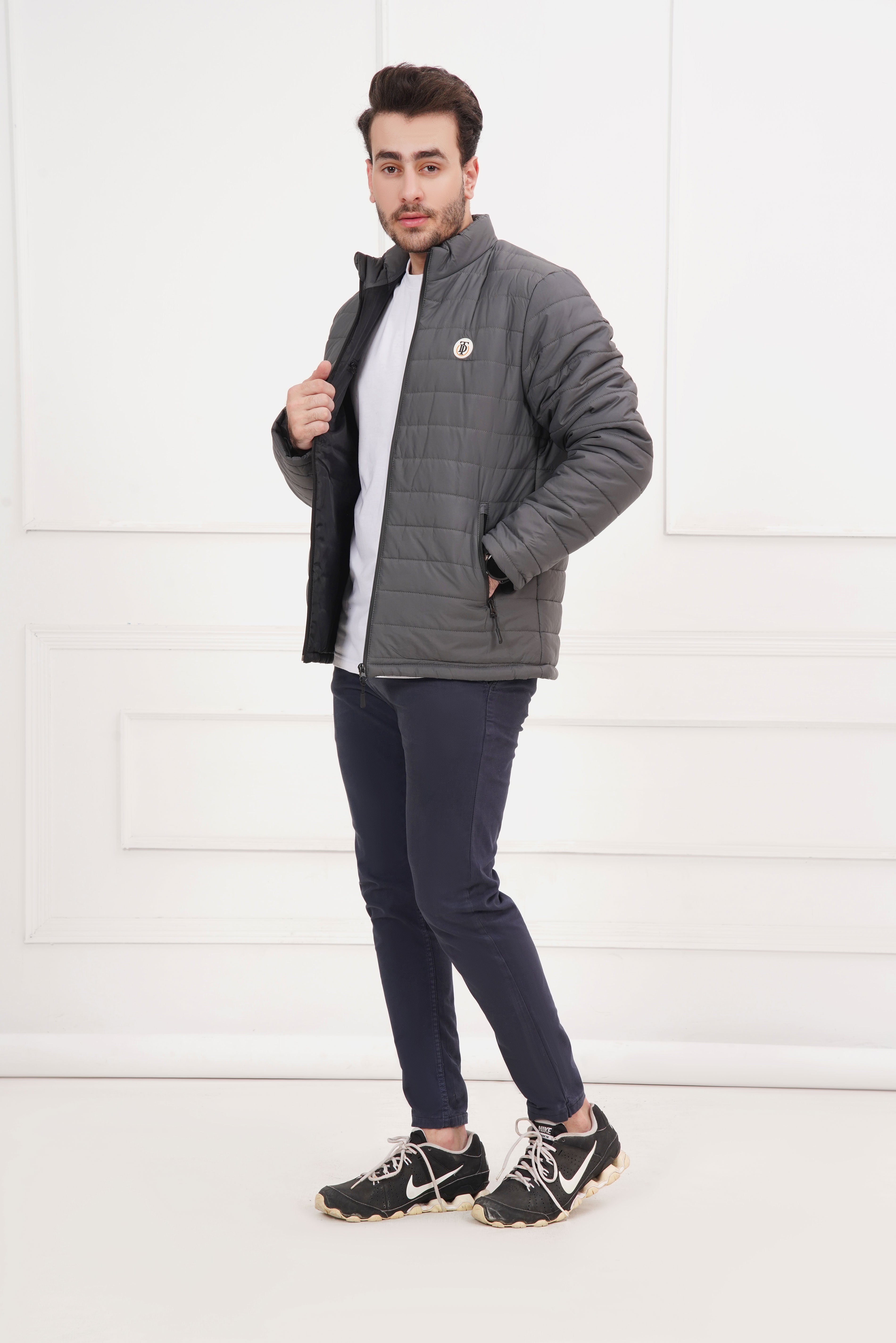 Grey Puffer Jacket