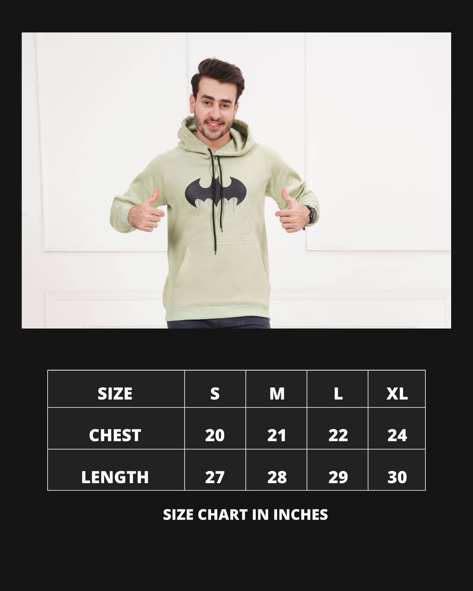 GREEN BATMAN HOODIE