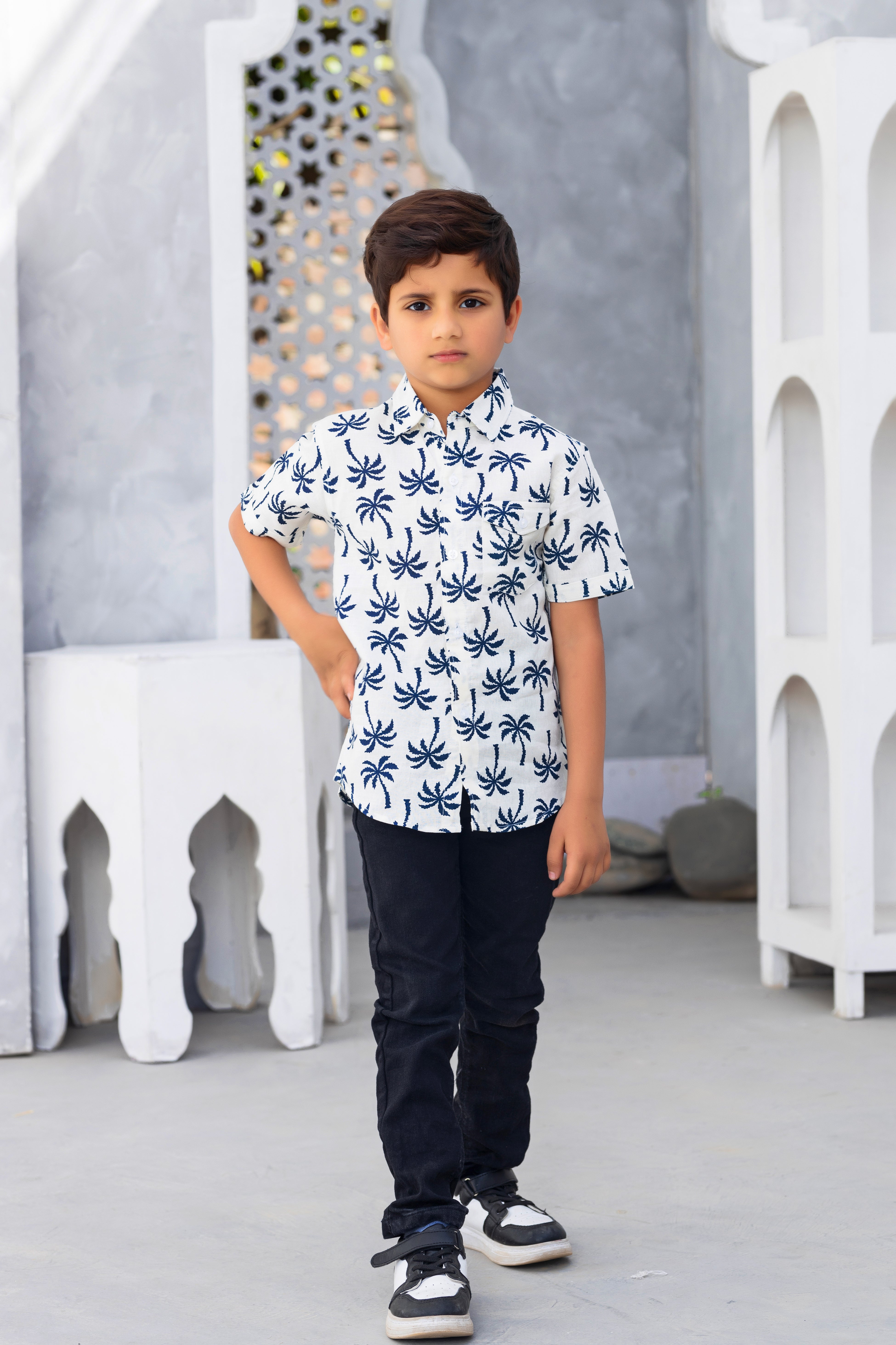 Boys Printed Casual Shirt