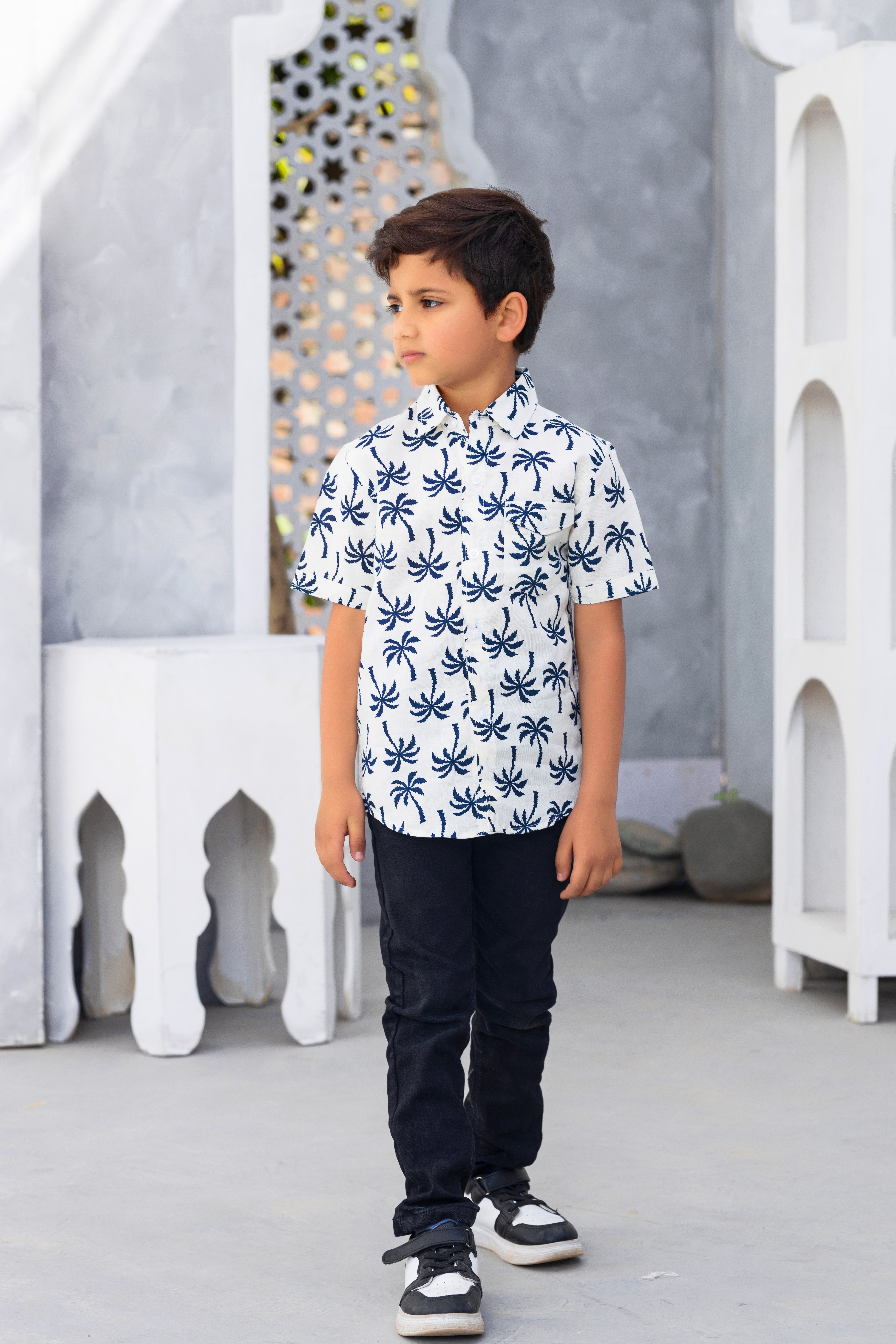 Boys Printed Casual Shirt