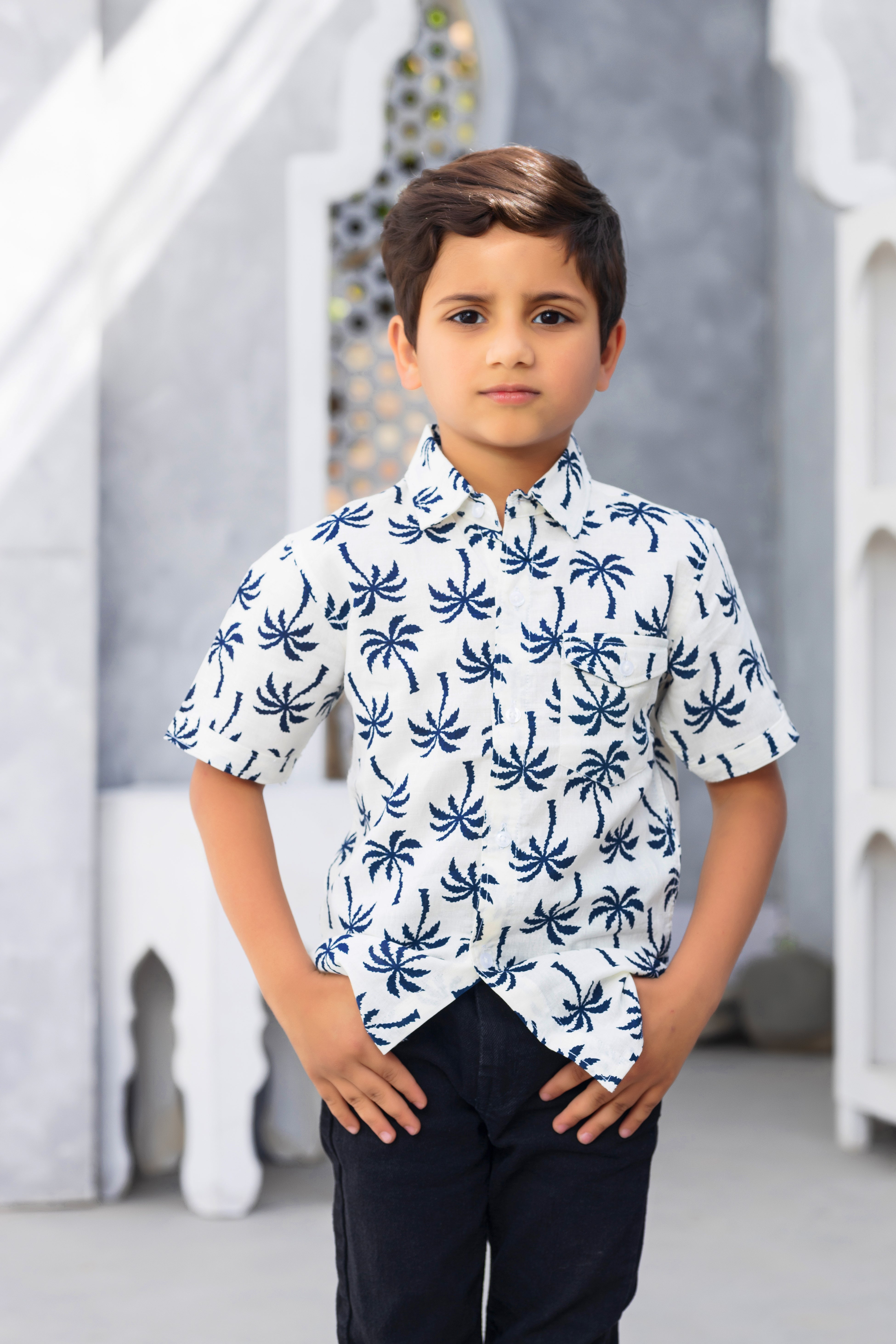 Boys Printed Casual Shirt